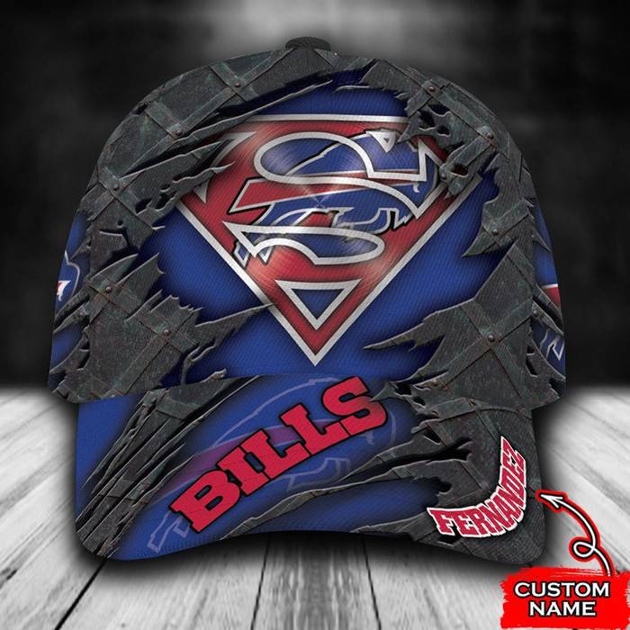 Personalized Buffalo Bills Superman 3D Classic Baseball Cap CNI959