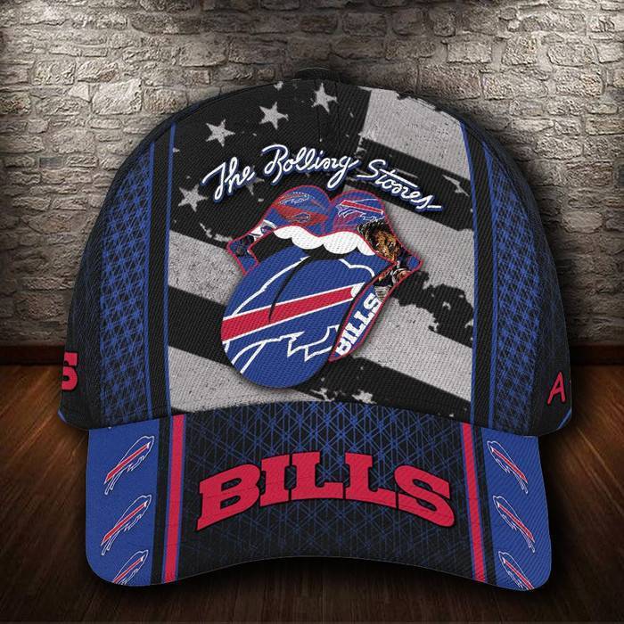 Personalized Buffalo Bills The Rolling Stones 3D Classic Baseball Cap CNI202