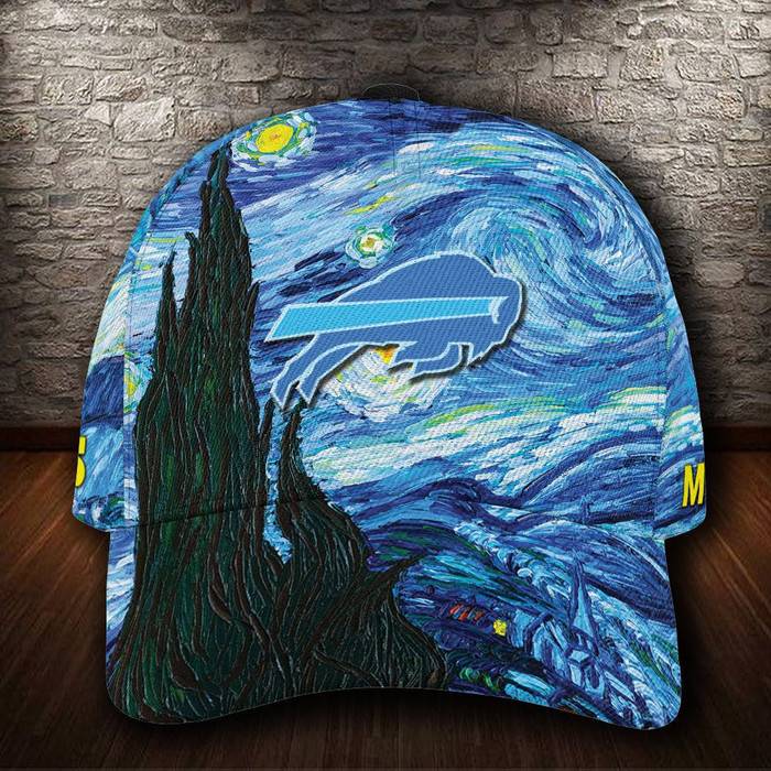 Personalized Buffalo Bills Van Gogh 3D Classic Baseball Cap CNI1197