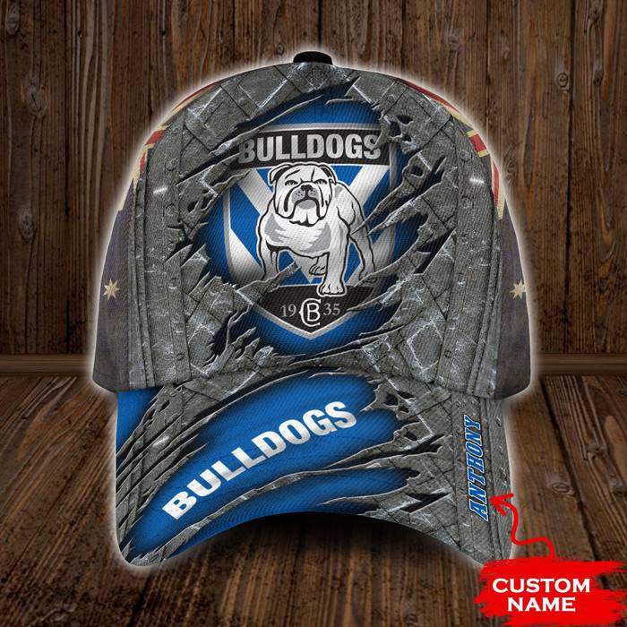 Personalized Canterbury Bankstown Bulldogs NRL 3D Classic Baseball Cap CNI1183