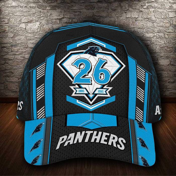 Personalized Carolina Panthers 26th Anniversary 3D Classic Baseball Cap CNI669