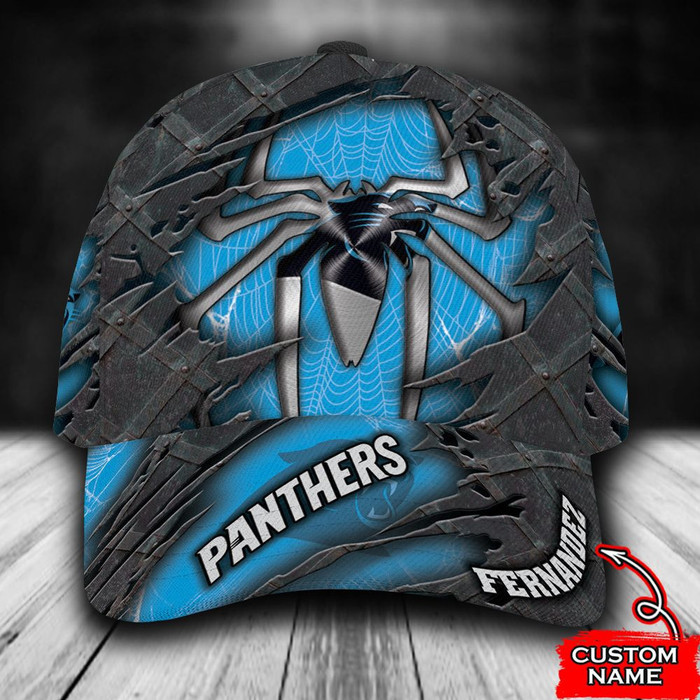 Personalized Carolina Panthers Spider Man 3D Classic Baseball Cap CNI776