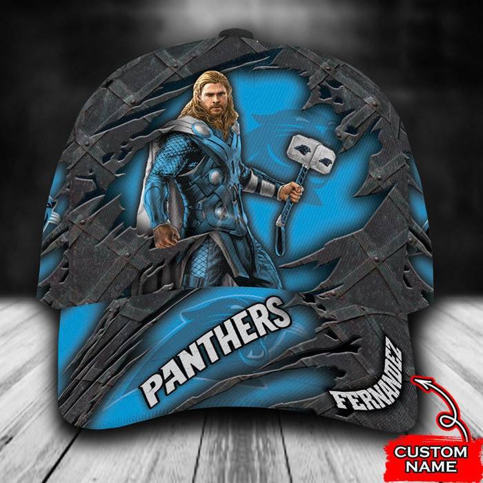 Personalized Carolina Panthers Thor 3D Classic Baseball Cap CNI329
