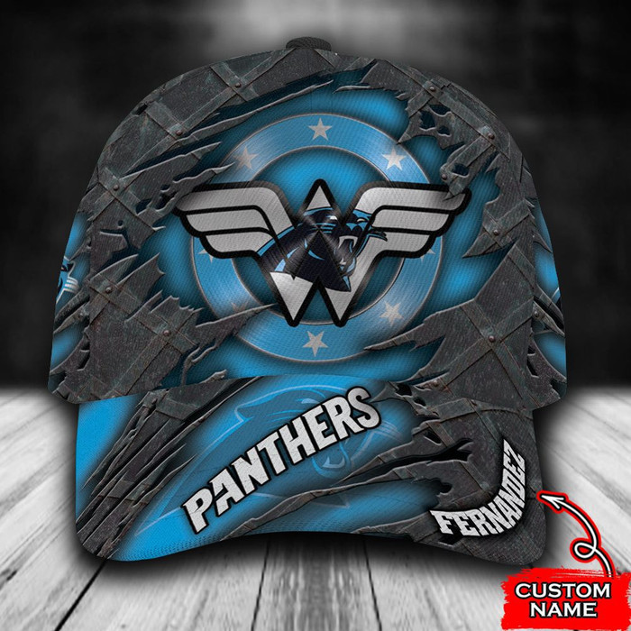 Personalized Carolina Panthers Wonder Woman 3D Classic Baseball Cap CNI1898