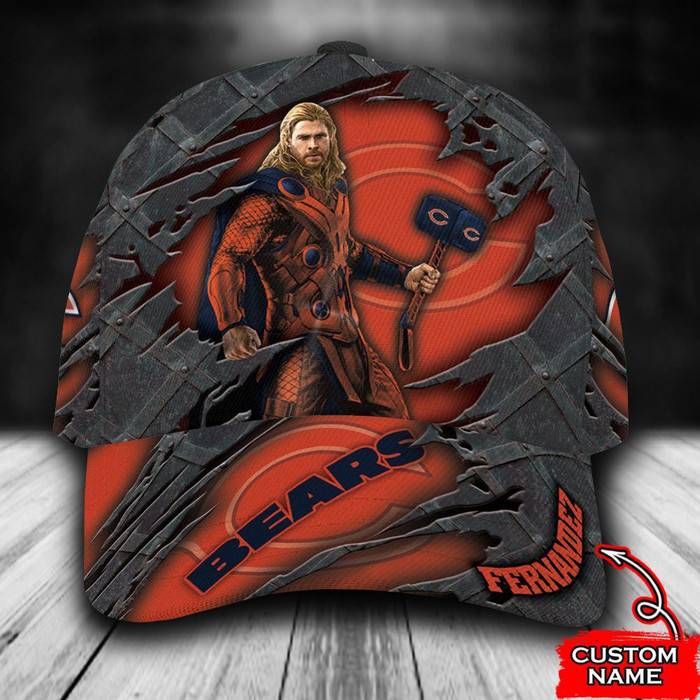 Personalized Chicago Bears Thor 3D Classic Baseball Cap CNI830