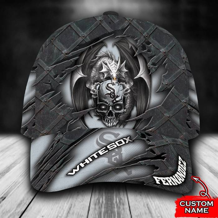 Personalized Chicago White Sox Dragon 3D Classic Baseball Cap CNI656