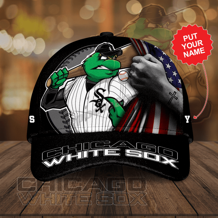 Personalized Chicago White Sox Rise With Us 3D Classic Baseball Cap Black CNI2128