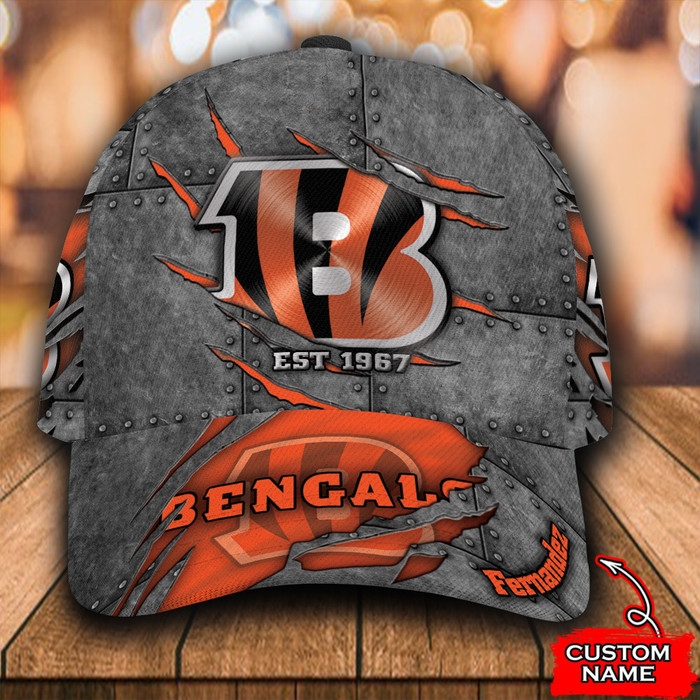 Personalized Cincinnati Bengals 3D Classic Baseball Cap CNI635