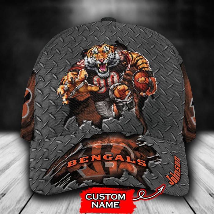 Personalized Cincinnati Bengals Mascot 3D Classic Baseball Cap CNI1379