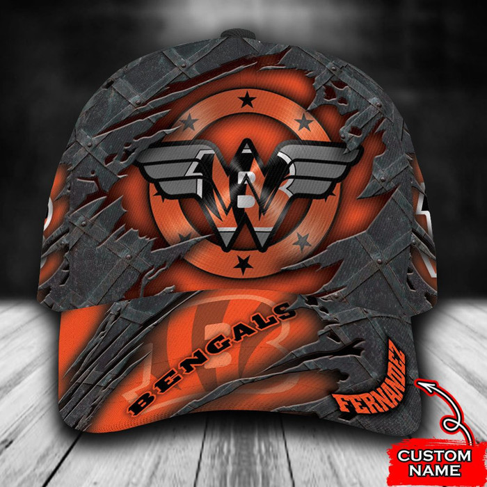 Personalized Cincinnati Bengals Wonder Woman 3D Baseball Cap CNI1883