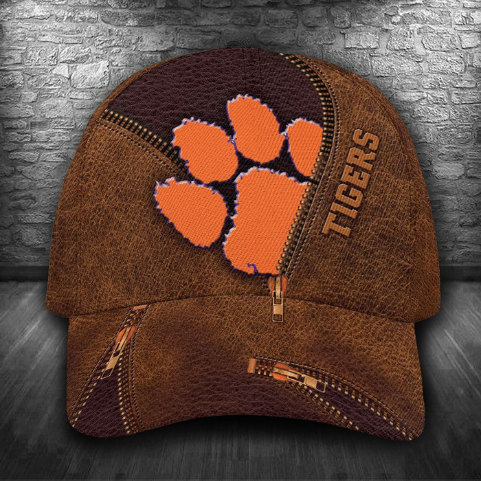 Personalized Clemson Tigers Zip 3D Classic Baseball Cap CNI640