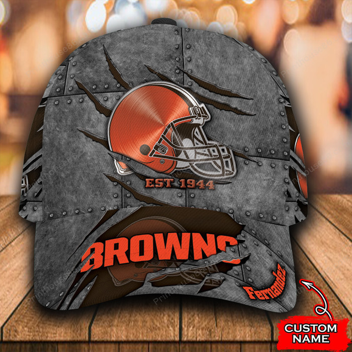 Personalized Cleveland Browns 3D Classic Baseball Cap CNI824