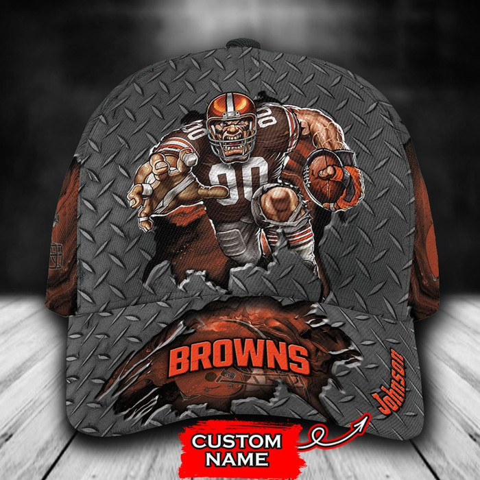 Personalized Cleveland Browns Mascot 3D Baseball Cap CNI1857