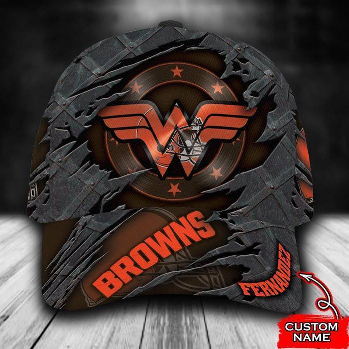 Personalized Cleveland Browns Wonder Woman 3D Classic Baseball Cap CNI455