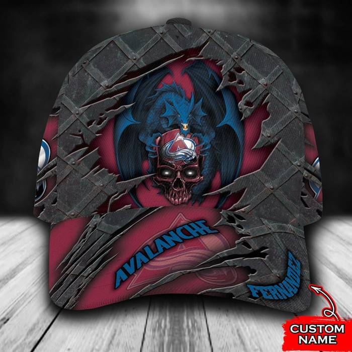 Personalized Colorado Avalanche Dragon 3D Classic Baseball Cap CNI1398