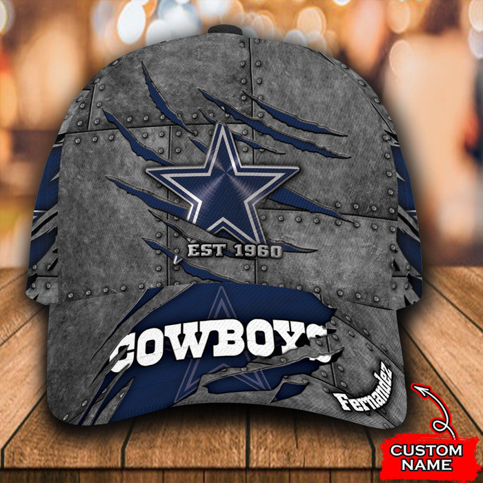 Personalized Dallas Cowboys 3D Classic Baseball Cap CNI642