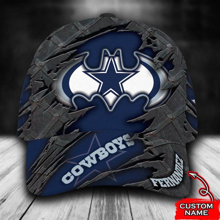 Personalized Dallas Cowboys Batman Logo 3D Baseball Cap Blue CNI1507