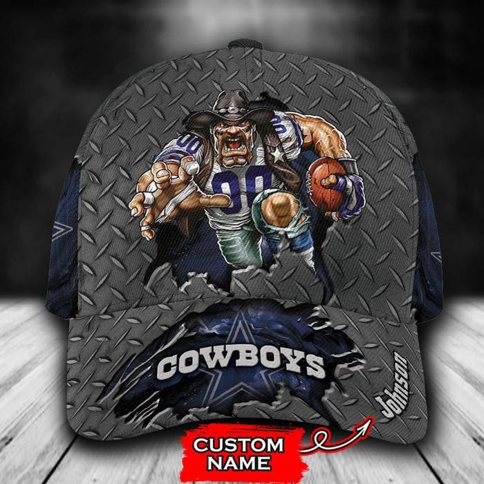 Personalized Dallas Cowboys Mascot 3D Classic Baseball Cap CNI792