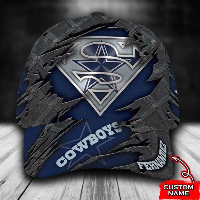 Personalized Dallas Cowboys Superman 3D Classic Baseball Cap CNI1405
