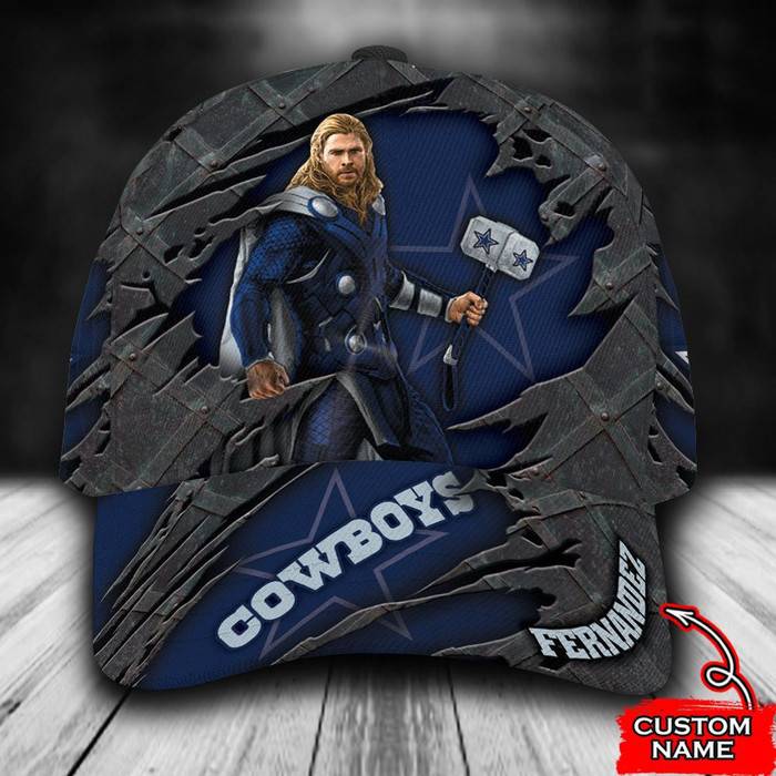 Personalized Dallas Cowboys Thor 3D Classic Baseball Cap CNI1399