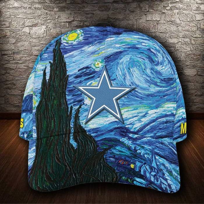 Personalized Dallas Cowboys Van Gogh 3D Classic Baseball Cap CNI402