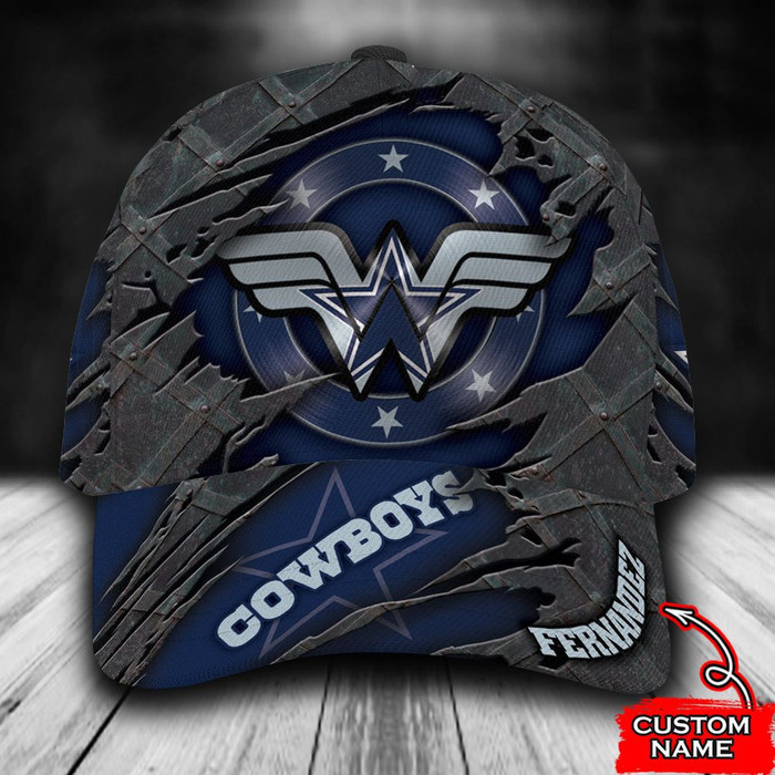 Personalized Dallas Cowboys Wonder Woman 3D Classic Baseball Cap CNI787