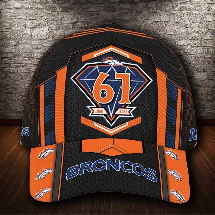 Personalized Denver Broncos 61th Anniversary 3D Classic Baseball Cap CNI487