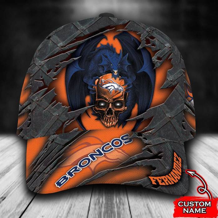 Personalized Denver Broncos Dragon 3D Classic Baseball Cap CNI676