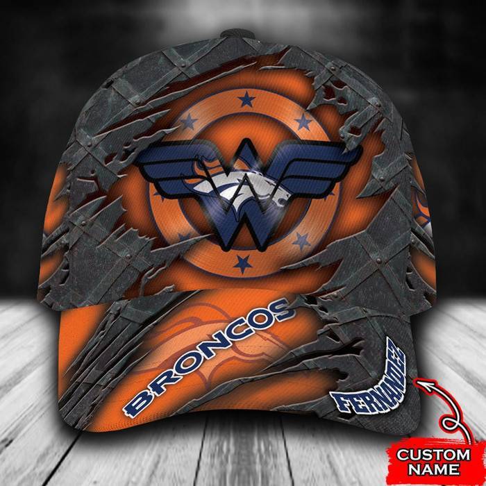 Personalized Denver Broncos Wonder Woman 3D Classic Baseball Cap CNI279