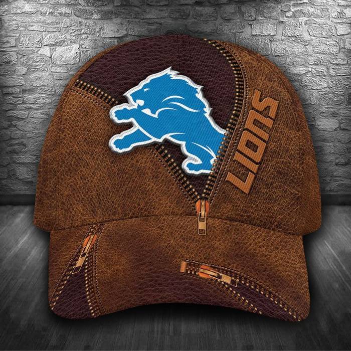 Personalized Detroit Lions Zip 3D Classic Baseball Cap CNI426