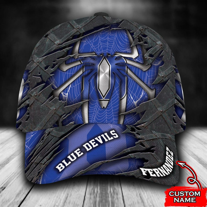 Personalized Duke Blue Devils Spiderman 3D Classic Baseball Cap CNI763