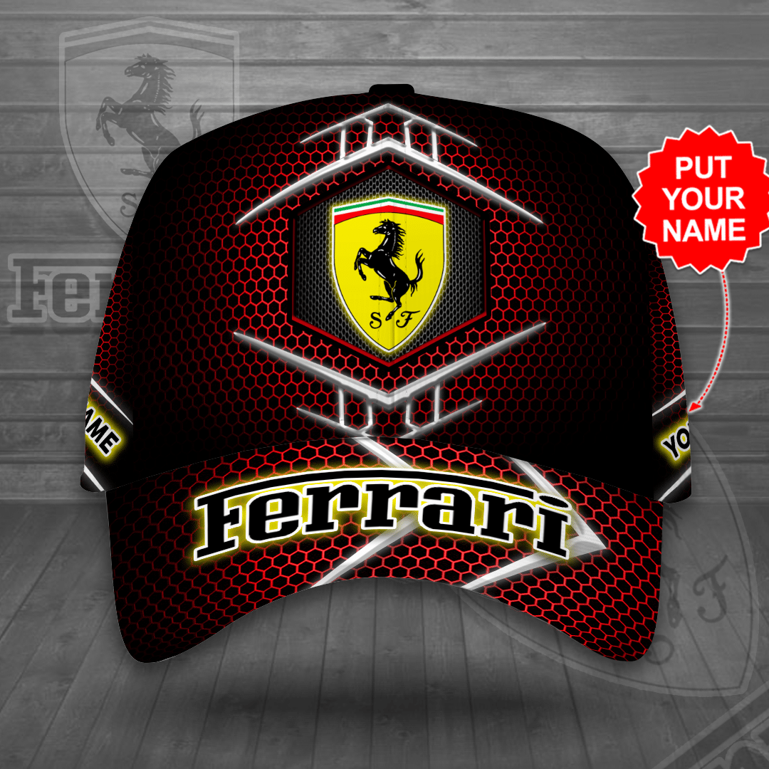 Personalized Ferrari F1 Classic Cap F1 Merchandise Classic Cap CNI028