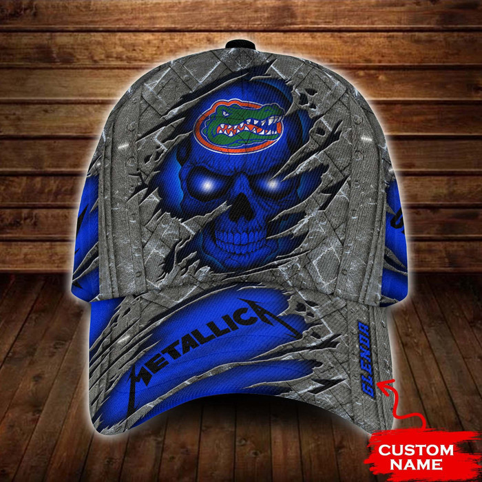 Personalized Florida Gators Metallica Band 3D Classic Baseball Cap CNI1337