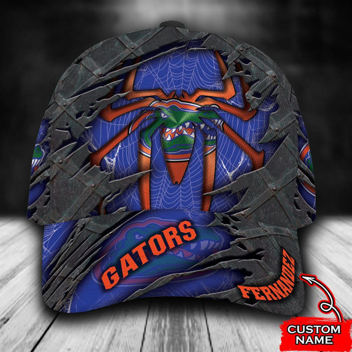 Personalized Florida Gators Spiderman 3D Baseball Cap Blue CNI1473
