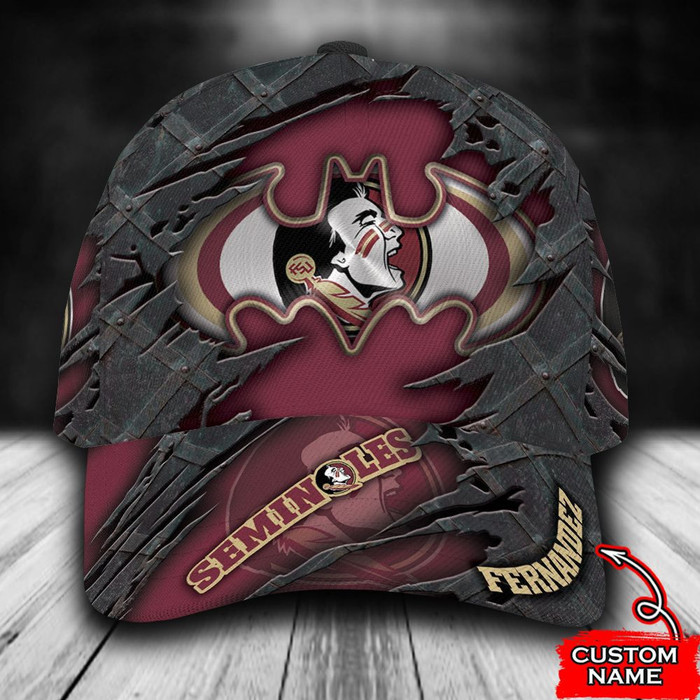 Personalized Florida State Seminoles Batman 3D Classic Baseball Cap CNI1330