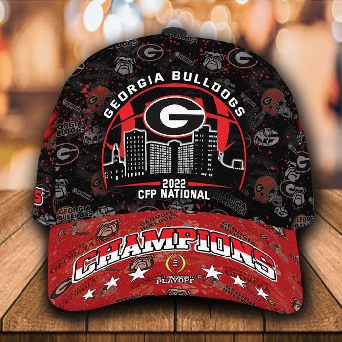 Personalized Georgia Bulldogs College Football Playoff 2021 2022 3D Classic Baseball Cap CNI772