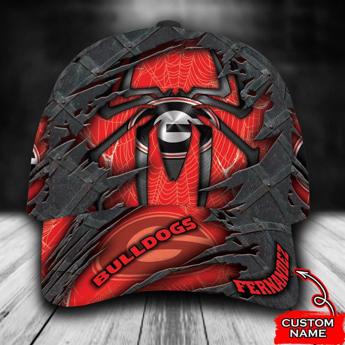 Personalized Georgia Bulldogs Spiderman 3D Classic Baseball Cap CNI465