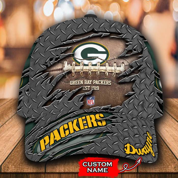 Personalized Green Bay Packers 3D Classic Baseball Cap CNI660