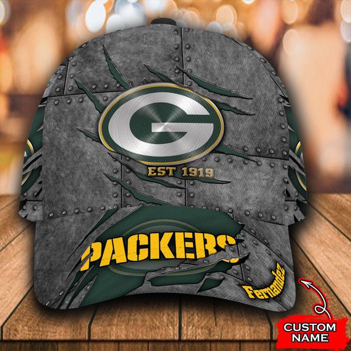 Personalized Green Bay Packers 3D Classic Baseball Cap CNI969