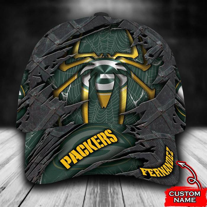 Personalized Green Bay Packers Spider Man 3D Classic Baseball Cap CNI443