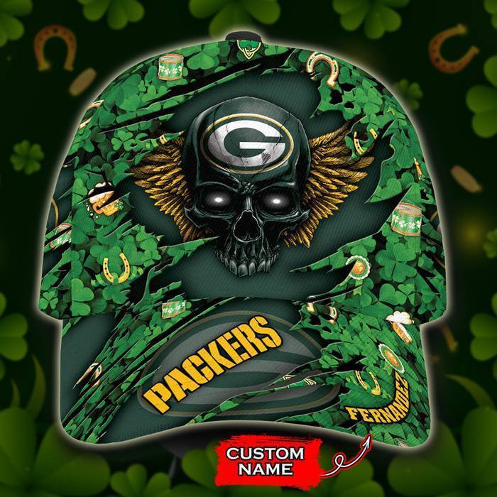 Personalized Green Bay Packers St Patricks Day 3D Classic Baseball Cap CNI456