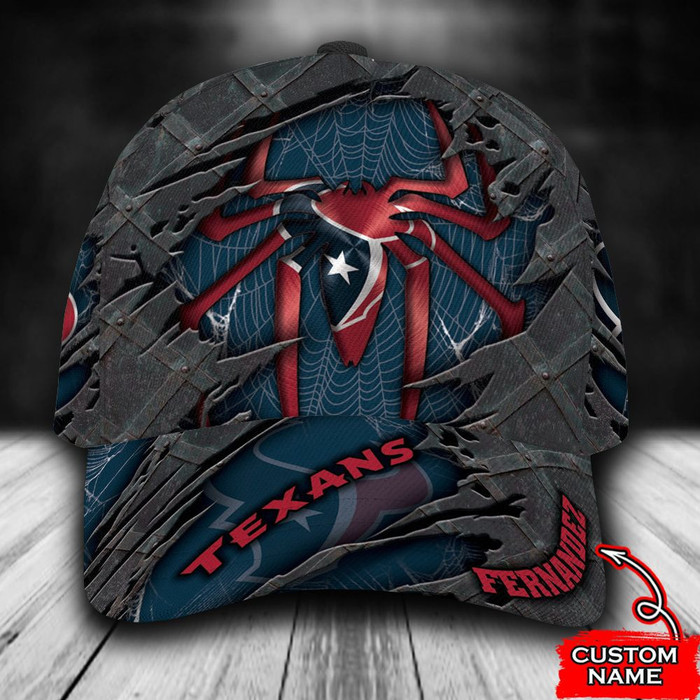 Personalized Houston Texans Spider Man 3D Classic Baseball Cap CNI263