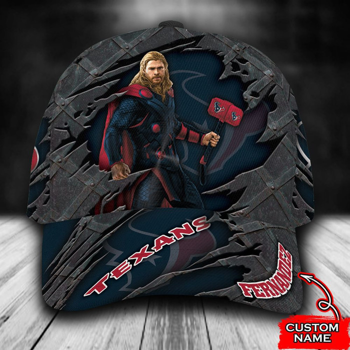 Personalized Houston Texans Thor 3D Classic Baseball Cap CNI262
