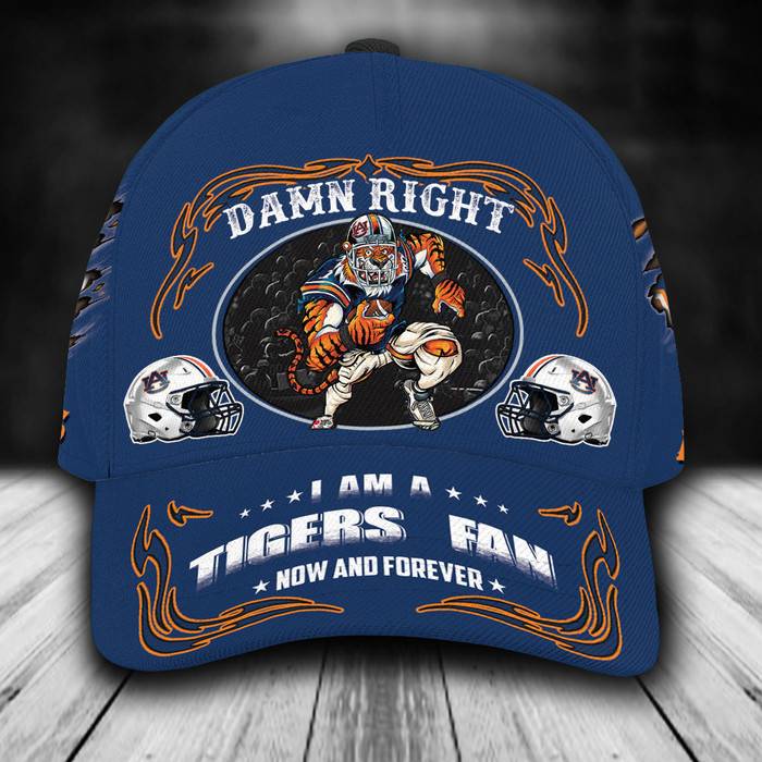 Personalized I Am A Auburn Tigers Fan Now And Forever 3D Baseball Cap CNI1913