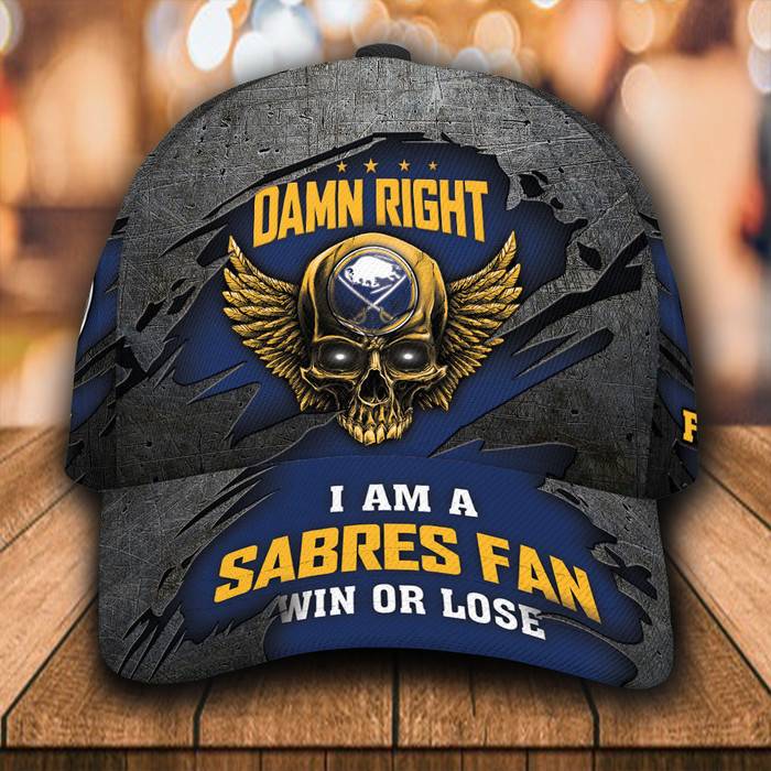 Personalized I Am A Buffalo Sabres Fan 3D Baseball Cap Blue CNI1510