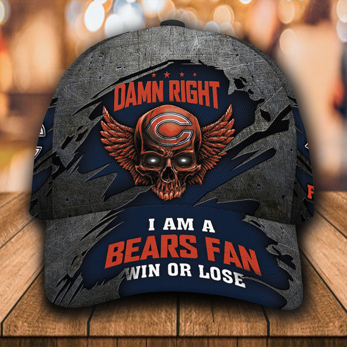 Personalized I Am A Chicago Bears Fan 3D Baseball Cap Navy CNI1522