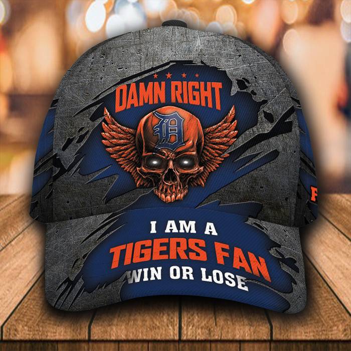 Personalized I Am A Detroit Tigers Fan 3D Baseball Cap Blue CNI1496