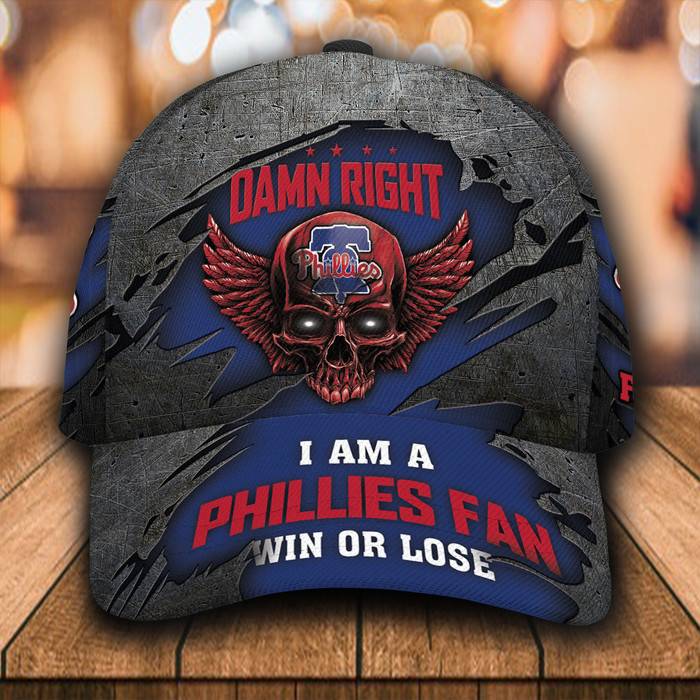 Personalized I Am A Philadelphia Phillies Fan 3D Baseball Cap Blue CNI1494