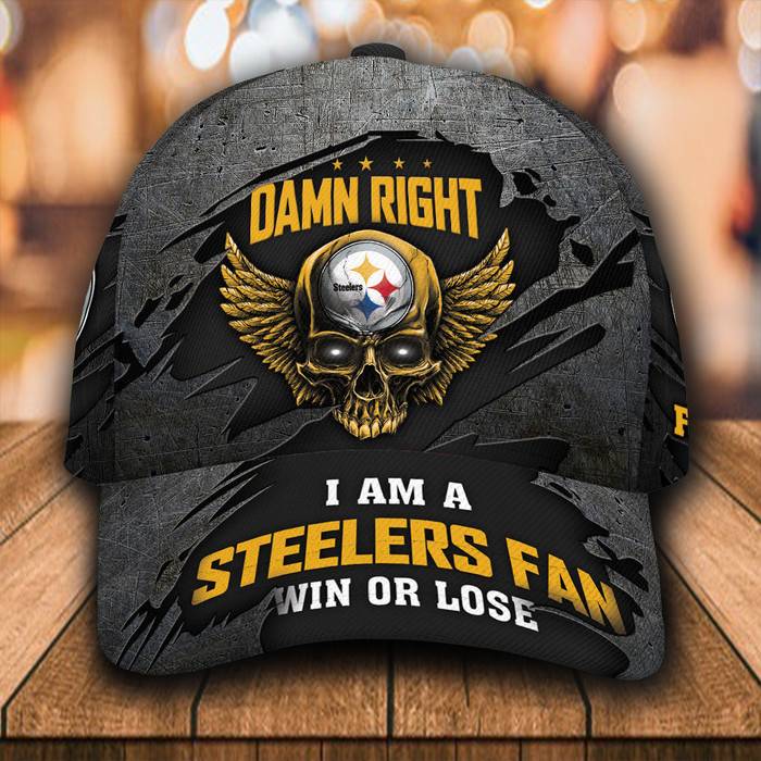 Personalized I Am A Pittsburgh Steelers Fan 3D Baseball Cap CNI1490