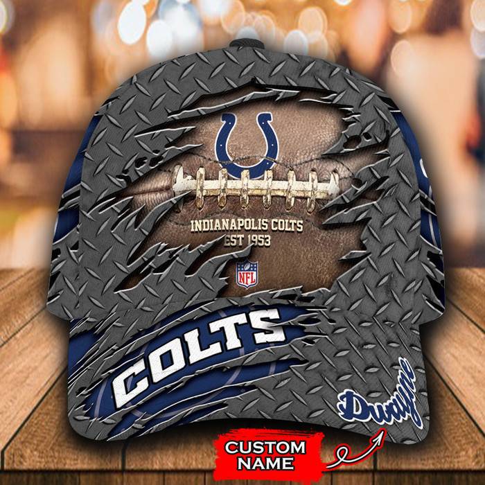 Personalized Indianapolis Colts 3D Classic Baseball Cap CNI1211